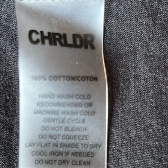 Chrldr Black Tank Size Small White Graphic Absolutely Not with Stars - Picture 6 of 7